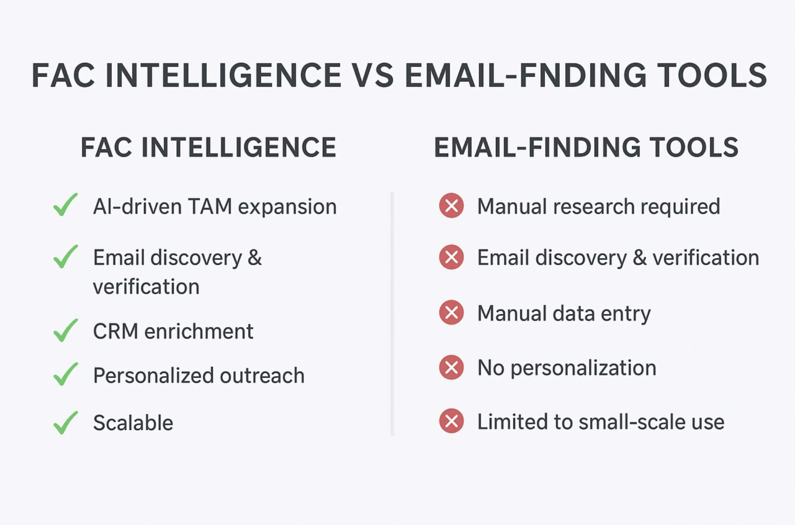 FAC Intelligence vs Email-Finding Tools (Hunter, Skrapp, etc.): All-in-One vs Point Solutions